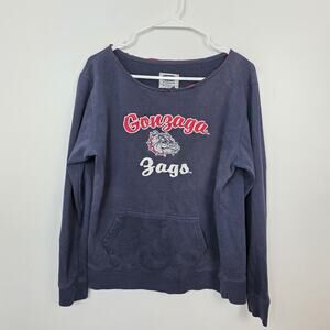 Stadium Athletics Navy Vintage 90s Y2K Gonzaga Zags Sweatshirt Size Large‎